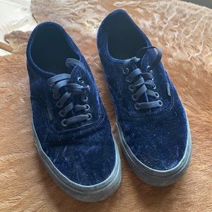Blue Velvet Vans